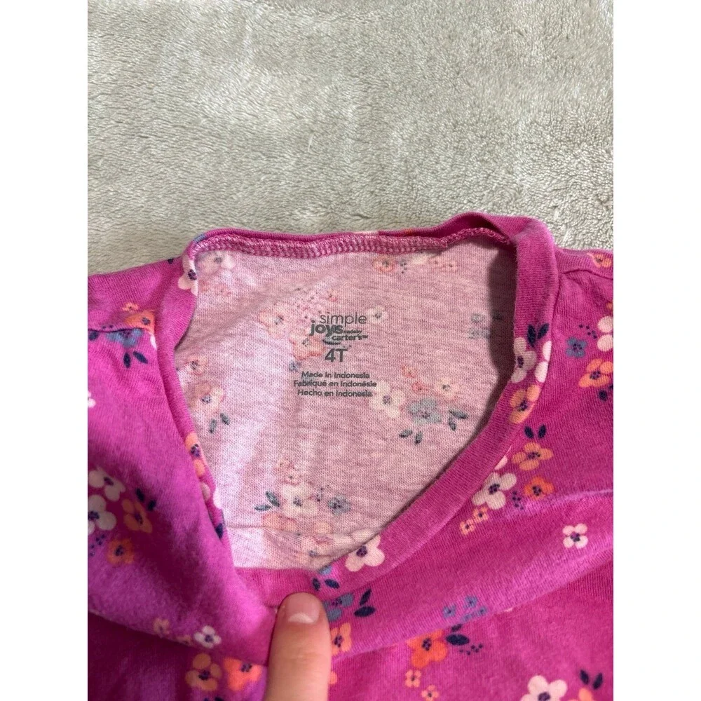 Girls pink floral long sleeve dress back to school playwear princess fall winter